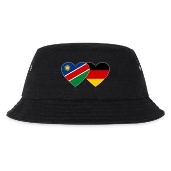 Namibia Germany Flag Heart - Kids’ Bucket Hat - black - Front