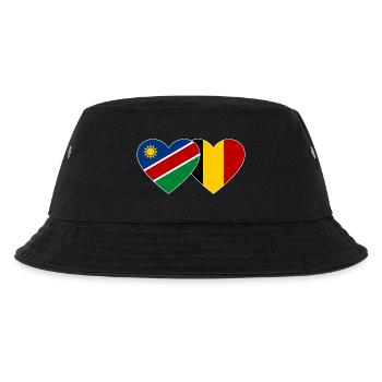 Namibia Belgium Flag Heart - Kids’ Bucket Hat - black - Front