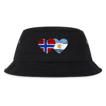 Norvège Argentine Drapeau utilisé - Bob Enfant - noir - Devant