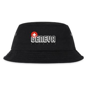 Genf - Kinder Bucket Hat - Schwarz - Vorne