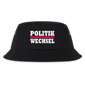 politikwechsel - Kinder Bucket Hat - Schwarz - Vorne