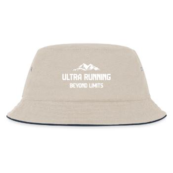 Ultra Running - Jenseits der Grenzen - Kinder Bucket Hat - Natur/Navy - Vorne