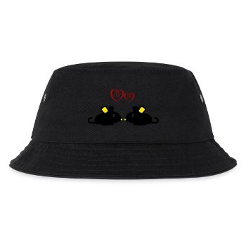 süße mäuse - Kinder Bucket Hat - Schwarz - Vorne
