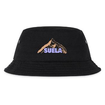 Geschenkidee Suela - Kinder Bucket Hat - Schwarz - Vorne