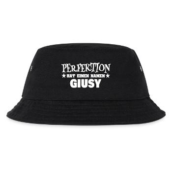 Frauenname Giusy - Kinder Bucket Hat - Schwarz - Vorne