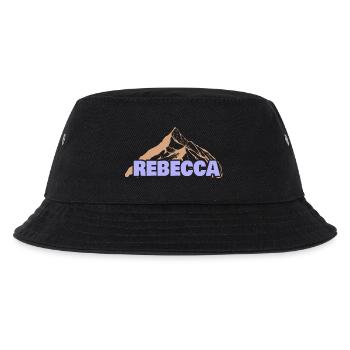 Geschenkidee Rebecca - Kinder Bucket Hat - Schwarz - Vorne