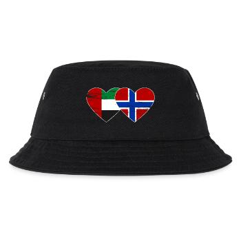 United Arab Emirates Norway Flag - Kids’ Bucket Hat - black - Front