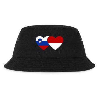 Slovénie Indonésie Drapeau Coeur - Bob Enfant - noir - Devant