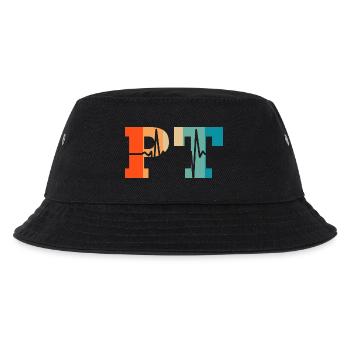 Herzschlag Retro-Physiotherapeut - Kinder Bucket Hat - Schwarz - Vorne