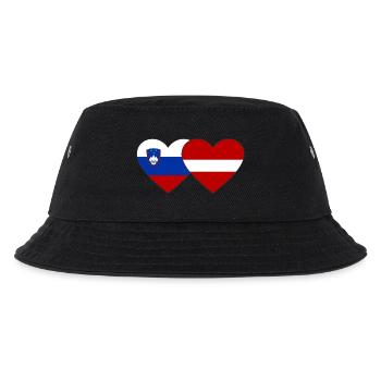 Slovénie Lettonie Drapeau Coeur - Bob Enfant - noir - Devant