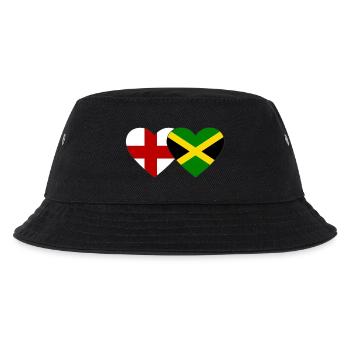 Angleterre Jamaïque Drapeau Coeur - Bob Enfant - noir - Devant