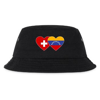 Suisse Venezuela Drapeau Coeur - Bob Enfant - noir - Devant