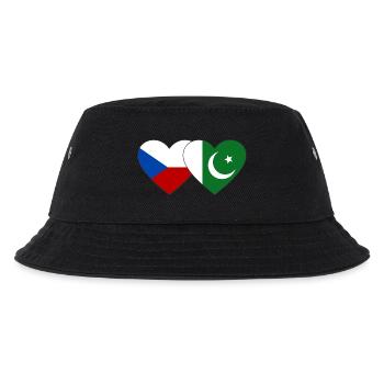 République tchèque Pakistan Drapeau Coeur - Bob Enfant - noir - Devant