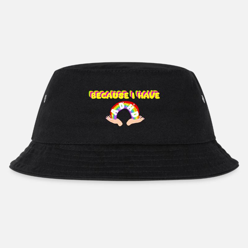 Neurodivergente Königin - Kinder Bucket Hat - Schwarz