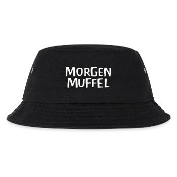Morgenmuffel - Kinder Bucket Hat - Schwarz - Vorne