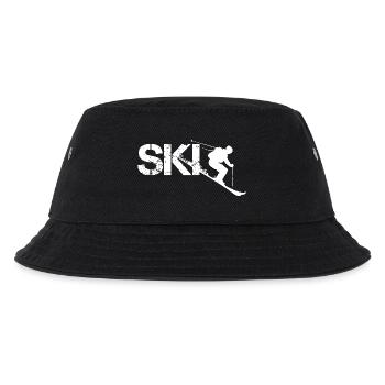 Ski Design - Kinder Bucket Hat - Schwarz - Vorne