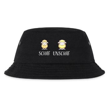 Schaf Unschaf lustiges cooles Geschenk - Kinder Bucket Hat - Schwarz - Vorne