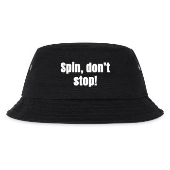 Spin do not stop! - Kinder Bucket Hat - Schwarz - Vorne