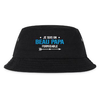 Ich bin ein großartiger Stiefvater - Schwiegervater-Geschenk - Kinder Bucket Hat - Schwarz - Vorne
