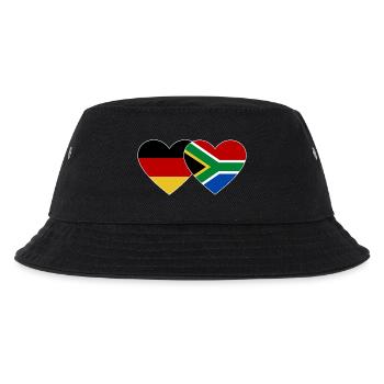 Allemagne Afrique du Sud Drapeau Mains Coeur Forme - Bob Enfant - noir - Devant
