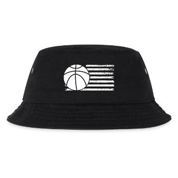 Basketballspieler Basketball - Kinder Bucket Hat - Schwarz - Vorne