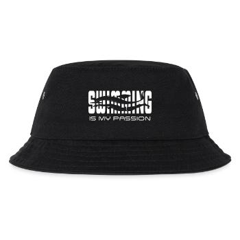 swimming is my passion - Kids’ Bucket Hat - black - Front