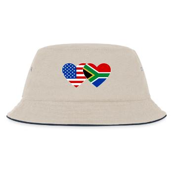 États-Unis, Afrique du Sud, drapeau, forme de coeur - Bob Enfant - blanc cassé/bleu marine - Devant