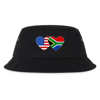 États-Unis, Afrique du Sud, drapeau, forme de coeur - Bob Enfant - noir - Devant