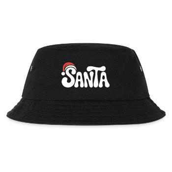 Père Noël - Logo de bande dessinée vintage cool - Bob Enfant - noir - Devant