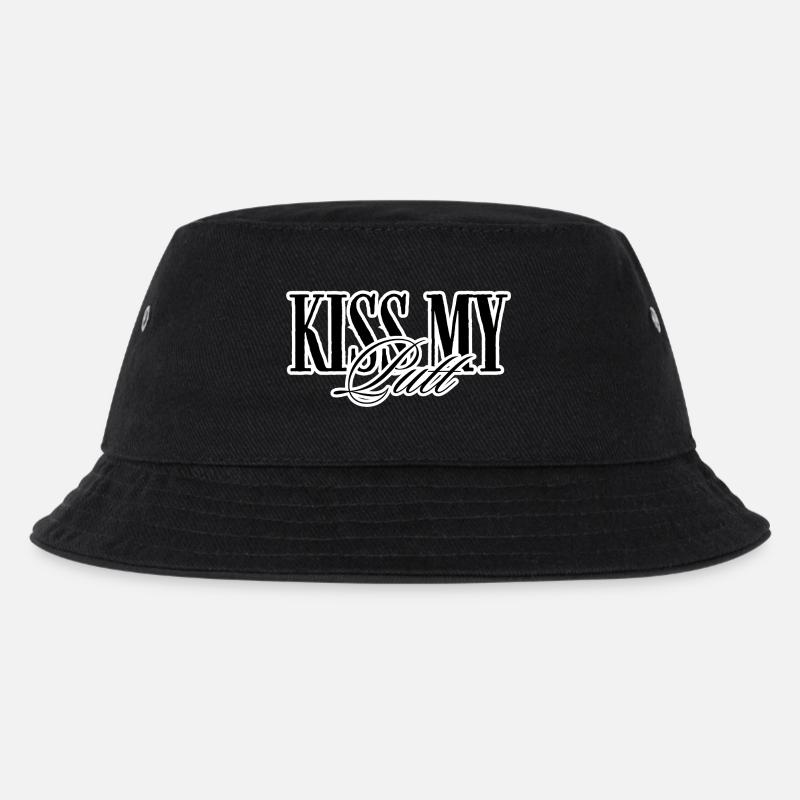 Küss meinen Putt - Kinder Bucket Hat - Schwarz