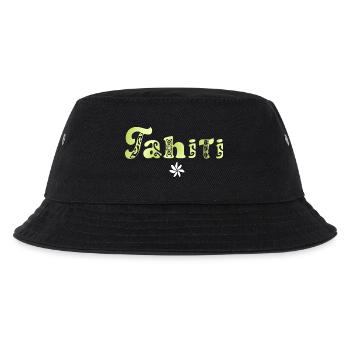 Tahiti (lime) - Kids’ Bucket Hat - black - Front