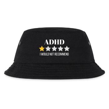 Innovatives Grafikdesign für ADHS-Bewusstsein - Kinder Bucket Hat - Schwarz - Vorne