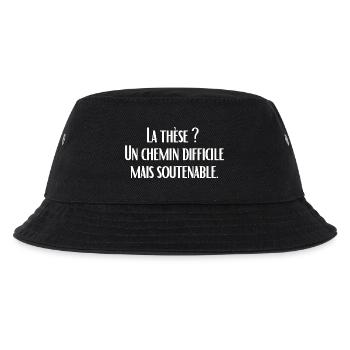 La thèse ?  Un chemin difficile mais soutenable. - Bob Enfant - noir - Devant