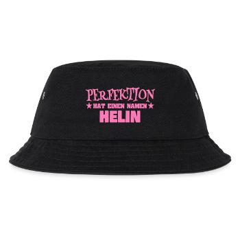 Frauenname He - Kinder Bucket Hat - Schwarz - Vorne
