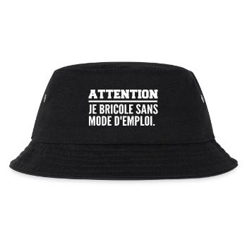 Attention, je bricole sans mode d’emploi - Bob Enfant - noir - Devant
