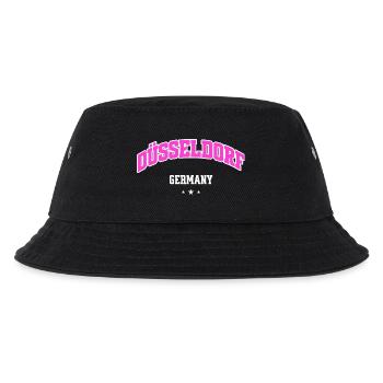 Düsseldorf City Flair Pink Arc - Kinder Bucket Hat - Schwarz - Vorne