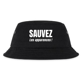 RETTET DEN SCHEIN! - Kinder Bucket Hat - Schwarz - Vorne