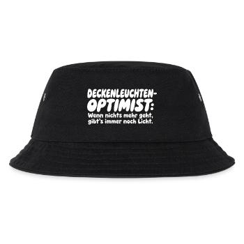 Deckenleuchten-Optimist - Kinder Bucket Hat - Schwarz - Vorne