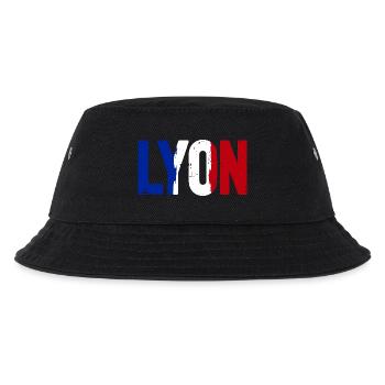 Lyon Frankreich - Kinder Bucket Hat - Schwarz - Vorne