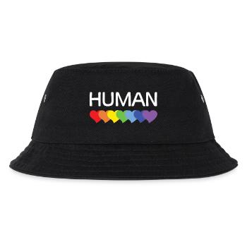 LGBTQ-Pride-Monat – Wir sind alle Menschen - Kinder Bucket Hat - Schwarz - Vorne