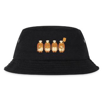 Sourdough Bread Baking Baker Bread Making - Kids’ Bucket Hat - black - Front