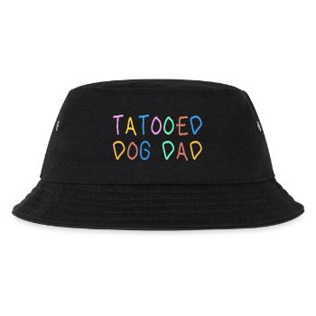 Tatooed Dog Dad Geschenk Vatertag Hund - Kinder Bucket Hat - Schwarz - Vorne