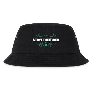 Staff Member Ornament Abzeichen - Kinder Bucket Hat - Schwarz - Vorne