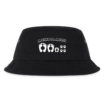 Mein Hund ist meine Familie - Kinder Bucket Hat - Schwarz - Vorne