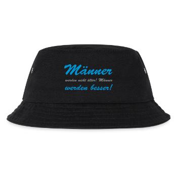 Männer werden ... besser - Kinder Bucket Hat - Schwarz - Vorne