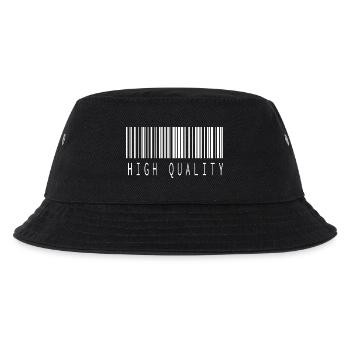 HIGH QUALITY BARCODE WHITE - Kids’ Bucket Hat - black - Front