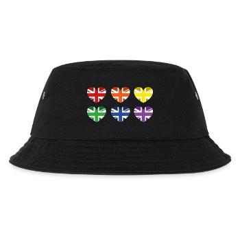 DRAPEAU ARC-EN-CIEL DU ROYAUME-UNI - Bob Enfant - noir - Devant