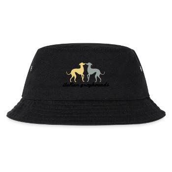 Italienisches Windspiel - Kinder Bucket Hat - Schwarz - Vorne