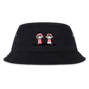 2 friends girlfriends couple duo love mixer pla - Kids’ Bucket Hat - black - Front
