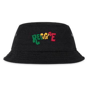 Reggae Musik - Kinder Bucket Hat - Schwarz - Vorne